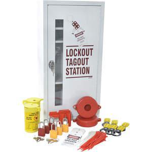 BRADY LC518E Lockout Station Electrical/valve White | AD2YQK 3WPT2