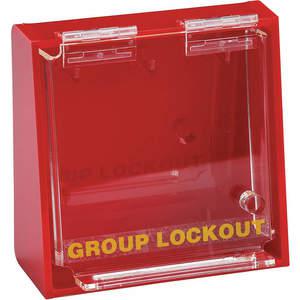 BRADY LG008E Group Lockout Box 10 Locks Max Red | AE6JGV 5TB20
