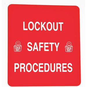 BRADY LOSB1 Lockout Procedure Binder Red | AD2NZP 3TCK7