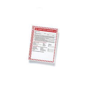 BRADY LOSF5 Lockout Procedure Forms 3-hole - Pack Of 25 | AD2NZQ 3TCK8