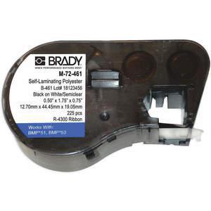 BRADY M-72-461 Cartridge Label 1-3/4 Inch Width 1/2 Inch Length | AA4PRG 12X353