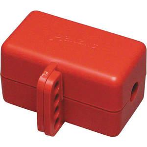 BRADY PLO25E Plug Lockout Red 5/16 Inch Shackle Diameter | AD2VXK 3VAF3