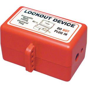 BRADY PLO27E Plug Lockout Red 5/16 Inch Shackle Diameter | AD2VXJ 3VAF2