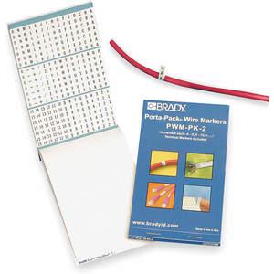 BRADY PWM-PK-3 10/book Wire Marker | AD2RJN 3TP20