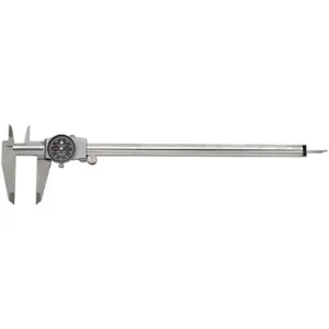 BROWN & SHARPE 599-579-12-5-1 Dial Caliper Range 12 Inch Jaw 2.5 In | AC7MCE 38N912