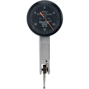 BROWN & SHARPE 599-7031-5 Dial Test Indicator 0-0.30 Inch Horizontal Black | AE6ECX 5RCL4