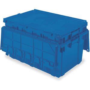 BUCKHORN INC AR2717120209057 Attached Lid Container 2.25 Cu Feet Blue | AC3EPB 2RY30