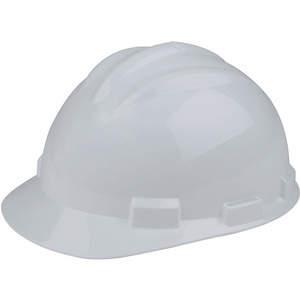 BULLARD 61WHR Hard Hat Front Brim Slotted 4 Point Ratchet White | AF4HXT 8XF14