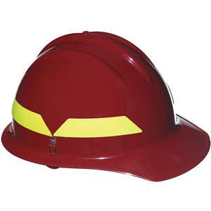BULLARD FH911CR RED Fire Helmet Red Front Brim | AD2JFM 3PTX9