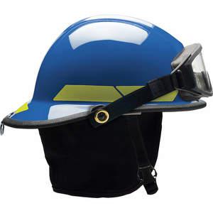 BULLARD FXSBLGIZ2 Fire Helmet Blue Fiberglass | AA6FYQ 13W803