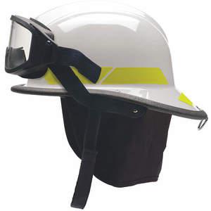 BULLARD LTG4X-WHITE Fire Helmet White Modern | AD2JJR 3PUN6