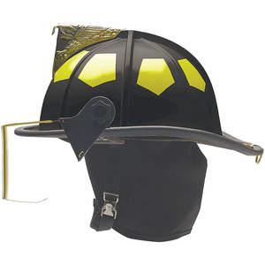 BULLARD UM6CZ Fire Helmet Thermoglass (R)/FG Shell Black | AH8QUD 38YA03
