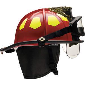 BULLARD US6RD6BBRK2 Fire Helmet Red Fiberglass | AA6FXK 13W774