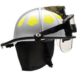 BULLARD UM6WH6BBRK2 Fire Helmet White Fiberglass | AA6EYV 13W075