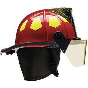 BULLARD US6RD6L Fire Helmet Red Fiberglass | AA6EZY 13W102