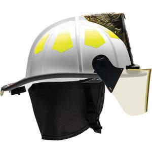 BULLARD US6WH6L Fire Helmet White Fiberglass | AA6EZR 13W095