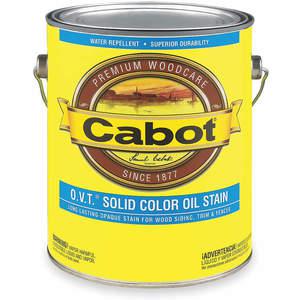 CABOT 140.0006712.007 Solid Oil Stain Ultra White Flat 1 Gallon | AC2WUP 2NTF8