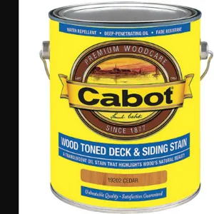 CABOT 140.0019202.007 Exterior Stain Cedar Toned Flat 1 Gallon | AC7WJY 38Y042