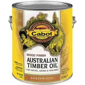 CABOT 140.0019457.007 Stain Amberwood Toned Flat 1gal | AC7WJJ 38Y029