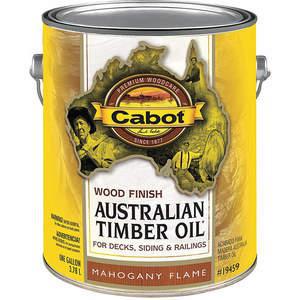 CABOT 140.0019459.007 Stain Mahogany Flame Toned Flat 1 Gallon | AC7WJL 38Y031
