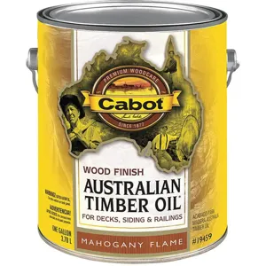 CABOT 140.0019459.007 Stain Mahogany Flame Toned Flat 1 Gallon | AC7WJL 38Y031