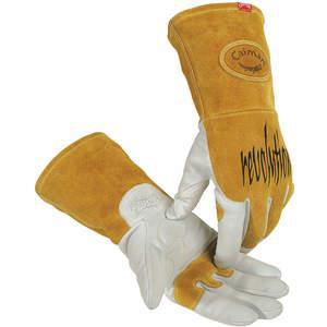 CAIMAN 1868-5 Glove Welding 14 Inch Length White And Gold L Pr | AB7HAD 23J991