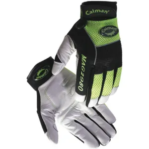 CAIMAN 2980-3 Mechanics Gloves White/hi-vis Lime S Pr | AB7HBJ 23K088