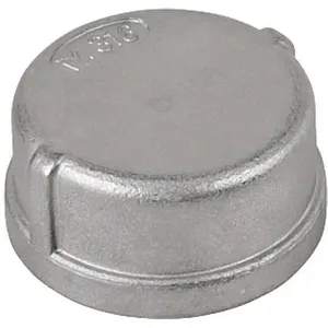 CALBRITE S61500CA00 Conduit Cap 1-1/2 Inch 1-1/8 Inch Length 316 Stainless Steel | AH6XUV 36LK46