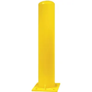 CALPIPE SECURITY BOLLARDS IBB04040-Y-D Bollard Base Plate Dome 36 Inch H Yellow | AA8HWQ 18G036