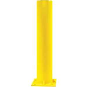 CALPIPE SECURITY BOLLARDS IBB05040-Y-F Bollard Base Plate Flat 36 Inch H Yellow | AA8HWU 18G039