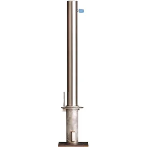 CALPIPE SECURITY BOLLARDS SSR03040-F Bollard Removable Flat 36 Inch H Colour Ss | AA8HRA 18F893