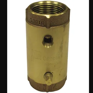 CAMPBELL CVB-4TLF Spring Check Valve With Taps 1 Inch Fnpt | AC7AGY 36Y057