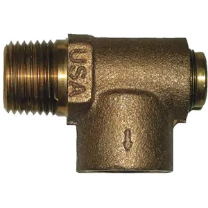 CAMPBELL RV3NLF Relief Valve 3/4 x 1/2 Inch 75 Psi Brass | AE2MHG 4YFC2