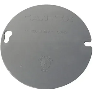 CANTEX EZYKLR Cover Round 4 Inch Blank PVC | AD7RAZ 4FZD7