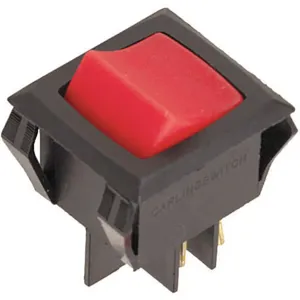 CARLING TECHNOLOGIES LRGSCK611-RS-BO/125N Lighted Rocker Switch Dpst 4 Connections | AD2ZWV 3XC58