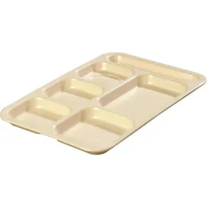 CARLISLE FOODSERVICE PRODUCTS 4398825 Compartment Tray Right Hand Tan - Pack Of 12 | AA6KWK 14D310