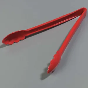 CARLISLE FOODSERVICE PRODUCTS 471205 Utility Tong Red 11.75 Inch - Pack Of 12 | AA6KVY 14D295