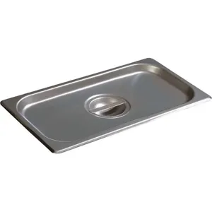 CARLISLE FOODSERVICE PRODUCTS 607130C Durapan Solid Cover Third-size Stainless Steel - Pack Of 6 | AA4VDB 13F280