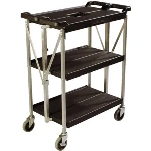 CARLISLE FOODSERVICE PRODUCTS SBC152103 Fold N Go Cart Small Black | AA6KLR 14C978