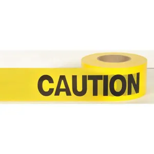 CH HANSON 16000-US Barricade Tape, Yellow/ Black 1000 Feet Length, 3 Inch Size | AF2KWT 6UTA8