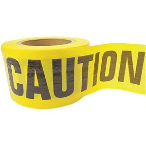 CH HANSON 16030 Barricade Tape Caution Yellow 500 Feet Length, 5 Mil | AB6MGP 21YH34