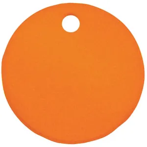 CH HANSON 43019 Blank Tag, Round, Orange, 3 Inch Dia., 5 Pk | AF6XDE 20LR72