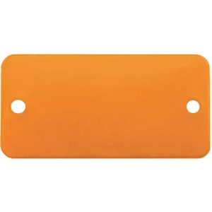 CH HANSON 43049 Blank Tag, Rectangle, Orange, Round Corner, 2 x 4 Inch Size, 5 Pk | AF6XEM 20LT03