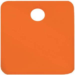 CH HANSON 43029 Blanko-Tag, quadratisch, orange, 1-1/4 Zoll Größe, 5 Stück | AF6XDQ 20LR82
