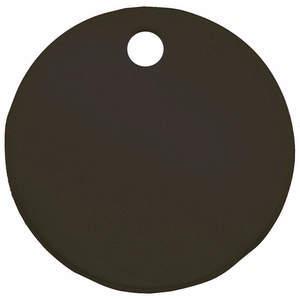 CH HANSON 43005 Blanko-Tag, rund, schwarz, 1 Zoll Durchmesser, 5 Stück | AF6XCP 20LR58
