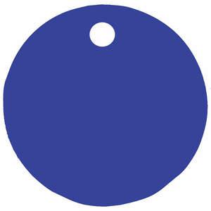 CH HANSON 43016 Blanko-Tag, rund, blau, 3 Zoll Durchmesser, 5 Stück | AF6XDB 20LR69