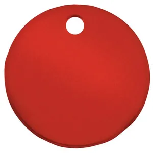 CH HANSON 43013 Blank Tag, Round, Red, 2 Inch Dia., 5 Pk | AF6XCY 20LR66