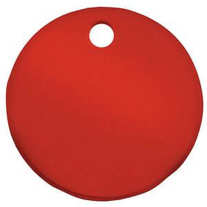 CH HANSON 43018 Blanko-Tag, rund, rot, 3 Zoll Durchmesser, 5 Stück | AF6XDD 20LR71