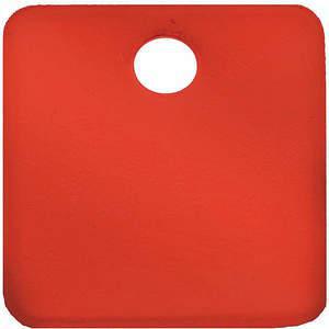 CH HANSON 43023 Blanko-Tag, quadratisch, rot, 1 Zoll Größe, 5 Stück | AF6XDJ 20LR76