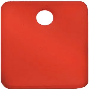 CH HANSON 43023 Blank Tag, Square, Red, 1 Inch Size, 5 Pk | AF6XDJ 20LR76